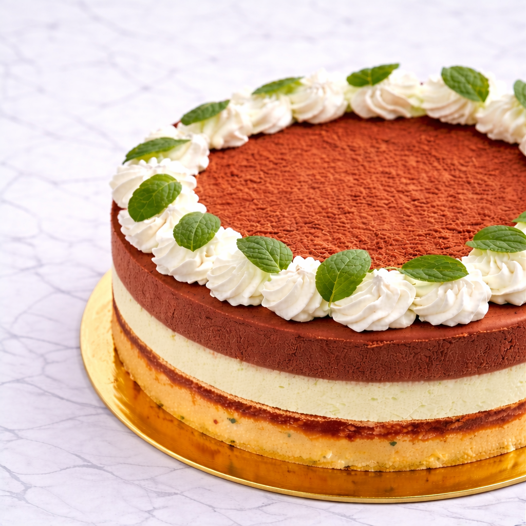 Gâteau au chocolat décoré de fruits rouges